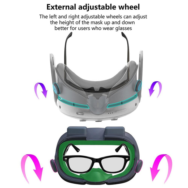 Soft Adjustable Vr Eye Mask Set For Meta Quest 3