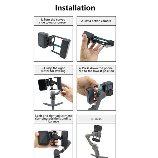 Universal Gimbal Adapter For Dji And Gopro Action Cameras