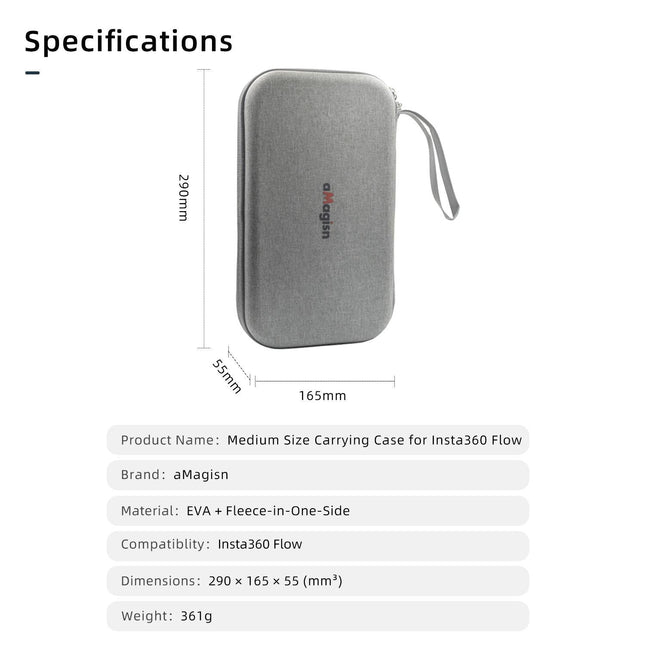Insta360 Flow Gimbal Protector Bag - Magisn Medium Organizer