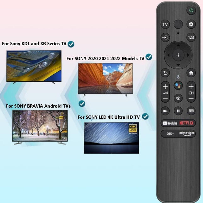 Bluetooth Voice Remote For Sony Kdl / Xr / 4K Bravia Tv