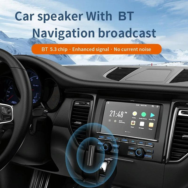 Wireless Car Audio Adapter With Bluetooth 5.3 And Tf Playback