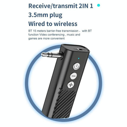 Wireless Car Audio Adapter With Bluetooth 5.3 And Tf Playback