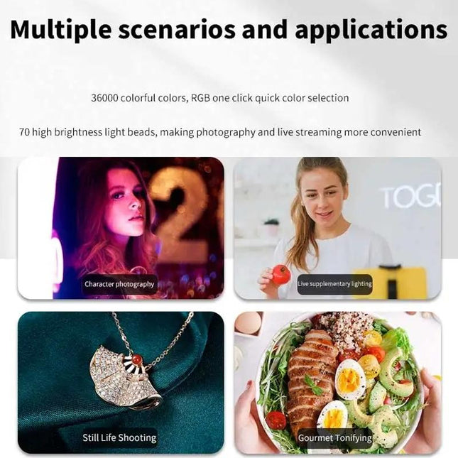 Portable Rgb Fill Light For Handheld Photography