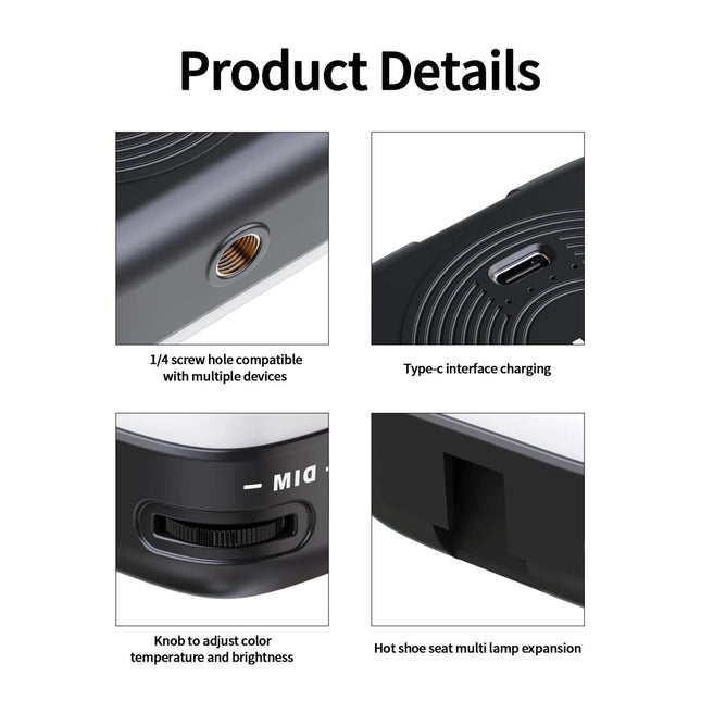 Portable V90 Led Fill Light For Mobile Beauty Live Streaming