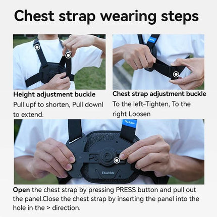 Sports Camera Quick Release Chest Strap - Accessory