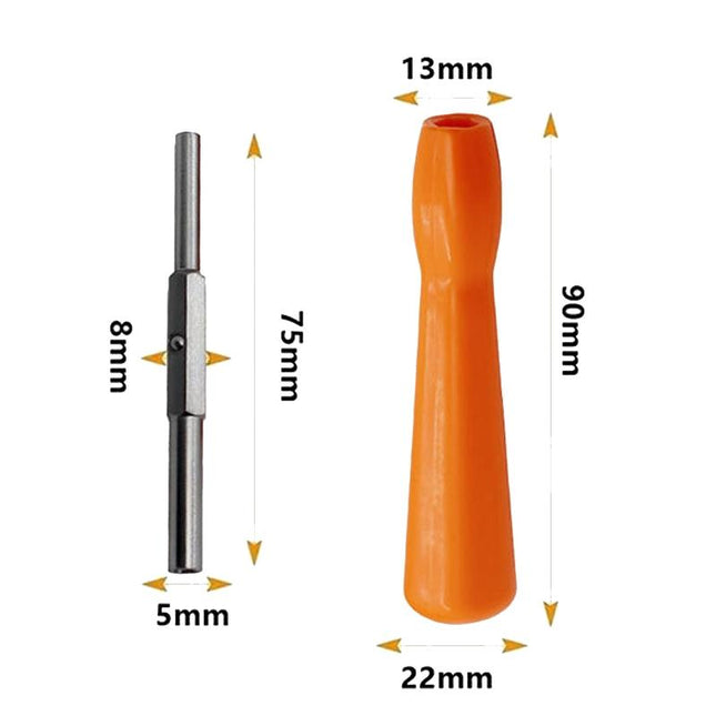 2-In-1 Disassembly Tool For Gba / Ngc / N64 / Sfc / Wii Consoles - 3.8Mm / 4.5Mm Screwdriver Socket