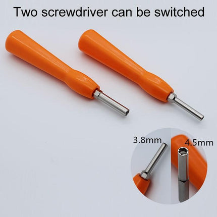 2-In-1 Disassembly Tool For Gba / Ngc / N64 / Sfc / Wii Consoles - 3.8Mm / 4.5Mm Screwdriver Socket