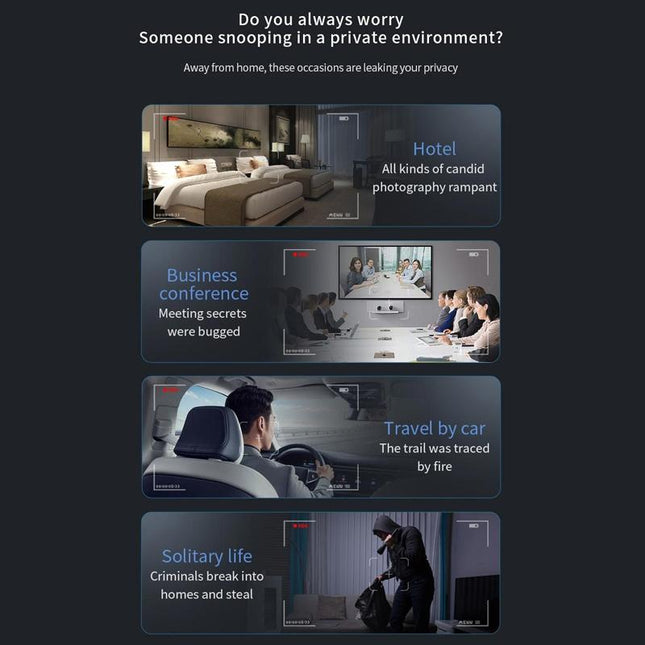 Anti-Candid Gps Camera Detector For Hotels