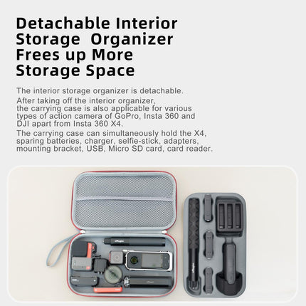 Amagisn Storage Bag For Insta360 X4 - Protective Clutch Case
