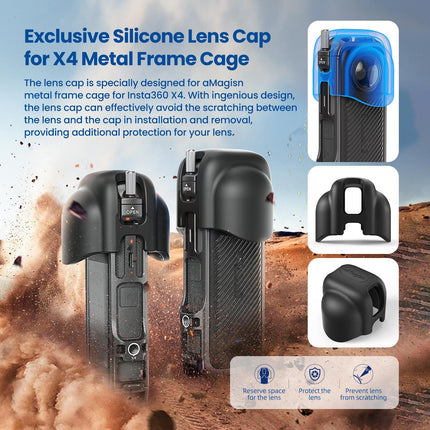 Amagisn Metal Protective Housing For Insta360 X4 - Quick Release