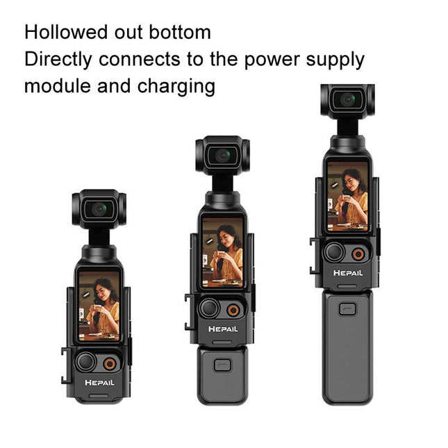 Extended Adapter For Dji Pocket 3 - Protective Bezel With Cold Shoe Bracket