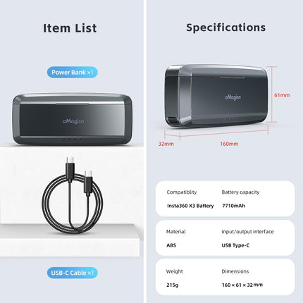 Fast Charging Power Bank For Camera Accessories
