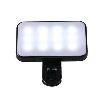 Rechargeable Selfie Light For Phone Laptop Tablet - Black