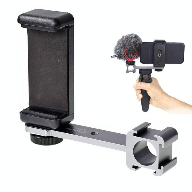 Three-Headed Hot Boot Adapter For Gimbal With Led Mic Mount