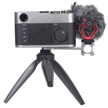 Three-Headed Hot Boot Adapter For Gimbal With Led Mic Mount