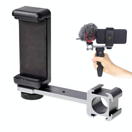 Three-Headed Hot Boot Adapter For Gimbal With Led Mic Mount