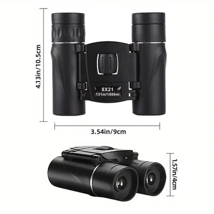 High-Power Mini Binoculars For Low-Light Night Vision 8X21