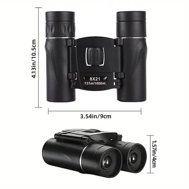 High-Power Mini Binoculars For Low-Light Night Vision 8X21
