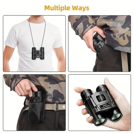 High-Power Mini Binoculars For Low-Light Night Vision 8X21