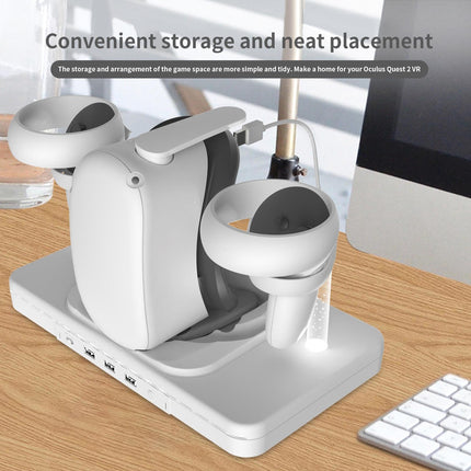 Meta Quest 2 Wireless Vr Charger With Colourful Base