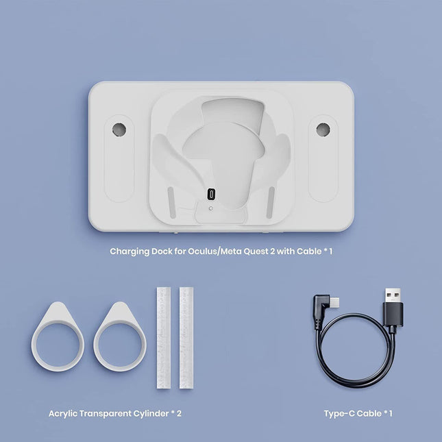 Meta Quest 2 Wireless Vr Charger With Colourful Base