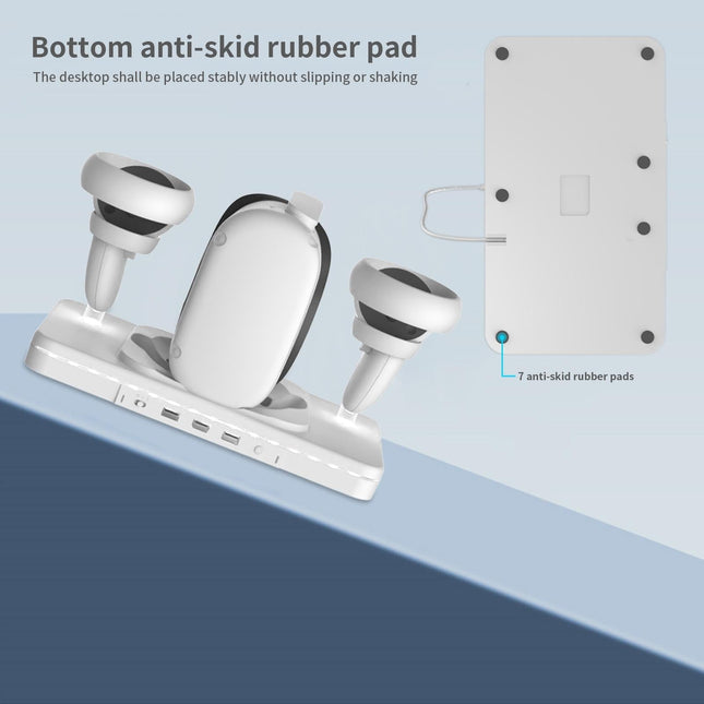 Meta Quest 2 Wireless Vr Charger With Colourful Base