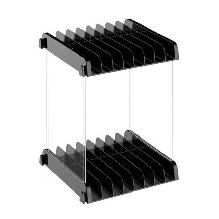 Wall-Mounted Game Card Cd Storage Bracket - Black