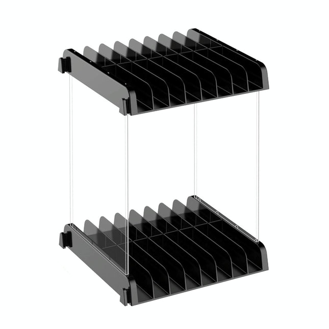 Wall-Mounted Game Card Cd Storage Bracket - Black