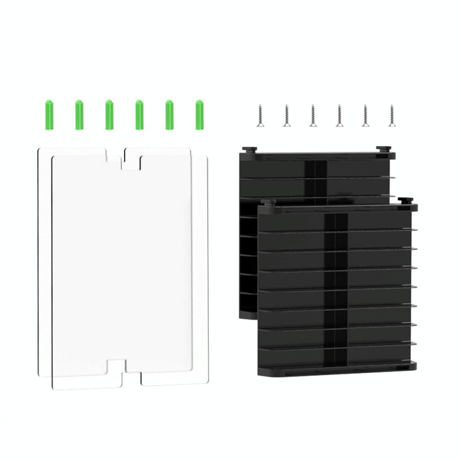 Wall-Mounted Game Card Cd Storage Bracket - Black