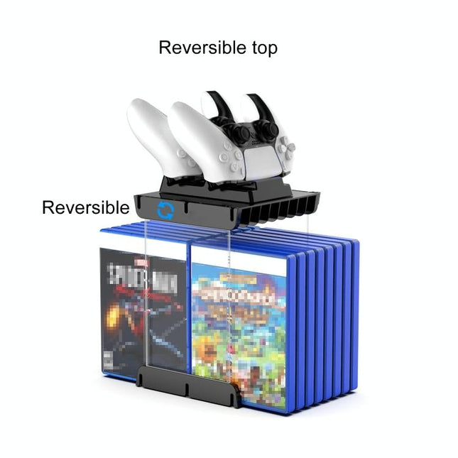 Wall-Mounted Game Card Cd Storage Bracket - Black