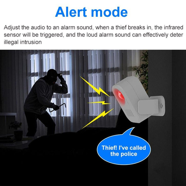 Smart Infrared Sensor Doorbell With Recordable Voice Prompt And Loudspeaker