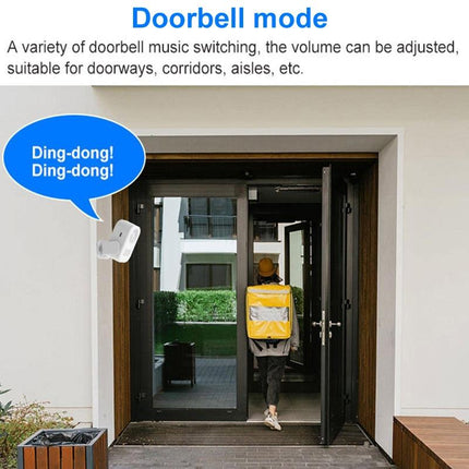 Smart Infrared Sensor Doorbell With Recordable Voice Prompt And Loudspeaker