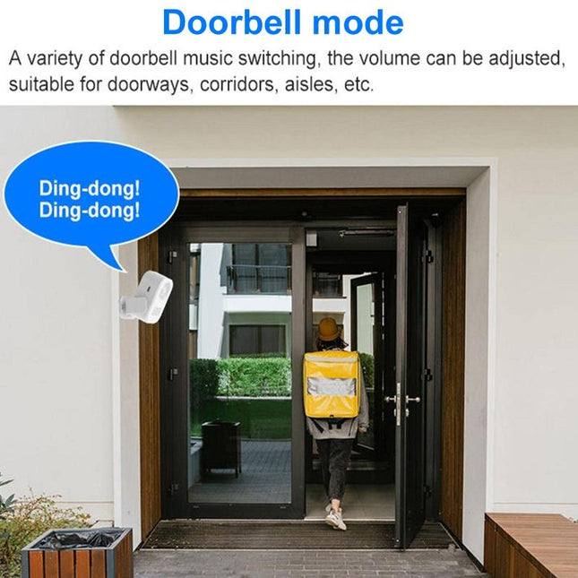 Smart Infrared Sensor Doorbell With Recordable Voice Prompt And Loudspeaker