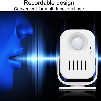 Smart Infrared Sensor Doorbell With Recordable Voice Prompt And Loudspeaker