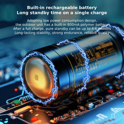 2.4G Wireless Doorbell With 4.3 Ips Screen And Night Vision Camera