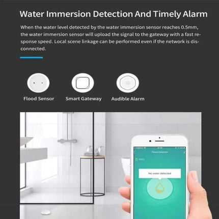 Smart Water Leak Detector With Zigbee & Wifi