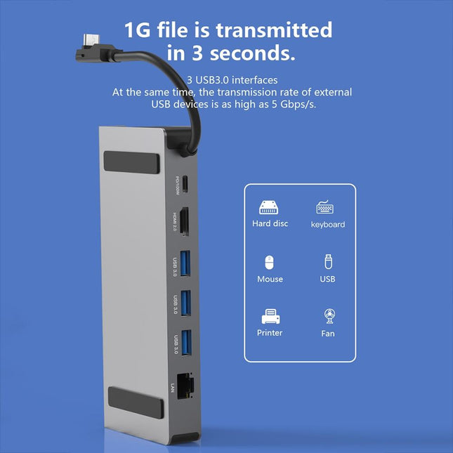 6-In-1 Type-C Docking Station For Steam Deck / Rog Blueendless Ds601 Game Console