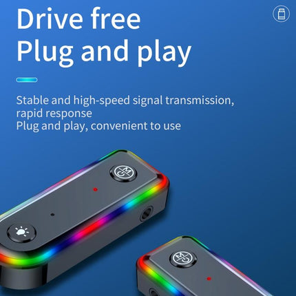Bluetooth Audio Receiver With Rgb Light And Car Launcher