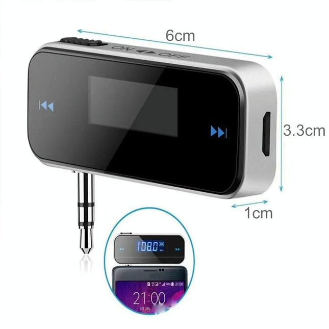 Mini Wireless Car Mp3 Player With 3.5Mm Audio Transmitter