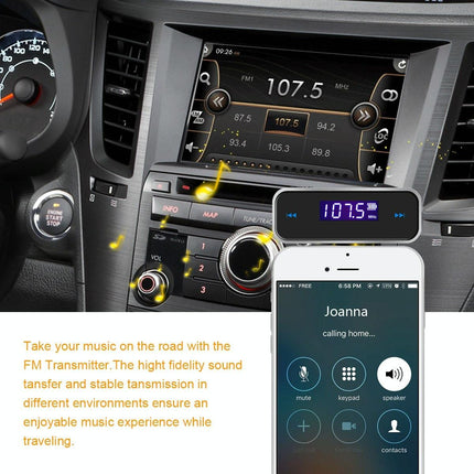 Mini Wireless Car Mp3 Player With 3.5Mm Audio Transmitter