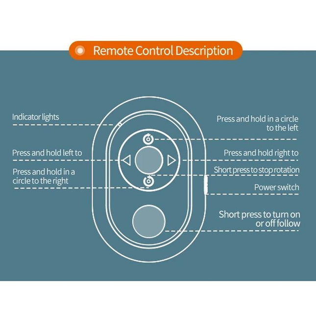 Intelligent 360 Degree Follow Gimbal Camera With Ai Face Recognition - Black