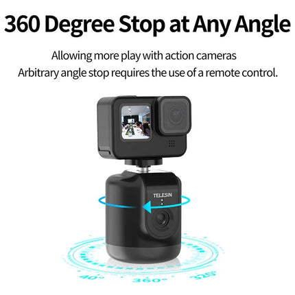 Intelligent 360 Degree Follow Gimbal Camera With Ai Face Recognition - Black