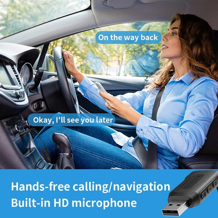 Usb Car Bluetooth Receiver With Bluetooth 5.4 And U Disk Support