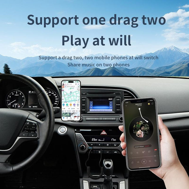 Usb Car Bluetooth Receiver With Bluetooth 5.4 And U Disk Support