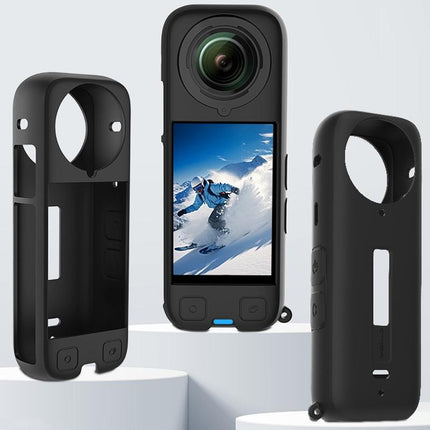 Black Silicone Case For Insta360 X4 Ox4-Jst-Cy Body