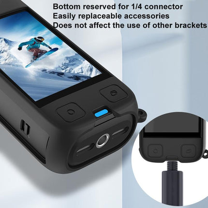 Black Silicone Case For Insta360 X4 Ox4-Jst-Cy Body