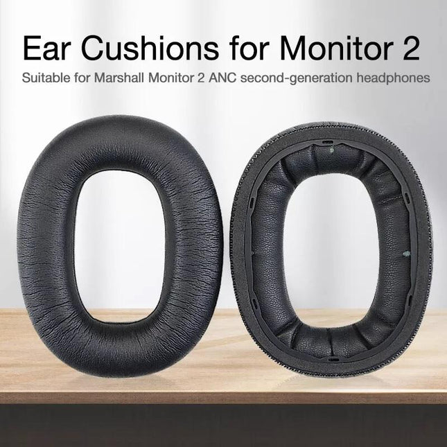Soft Leather Headset Sponge Cover For Marshall Monitor 2 - 1 Pair
