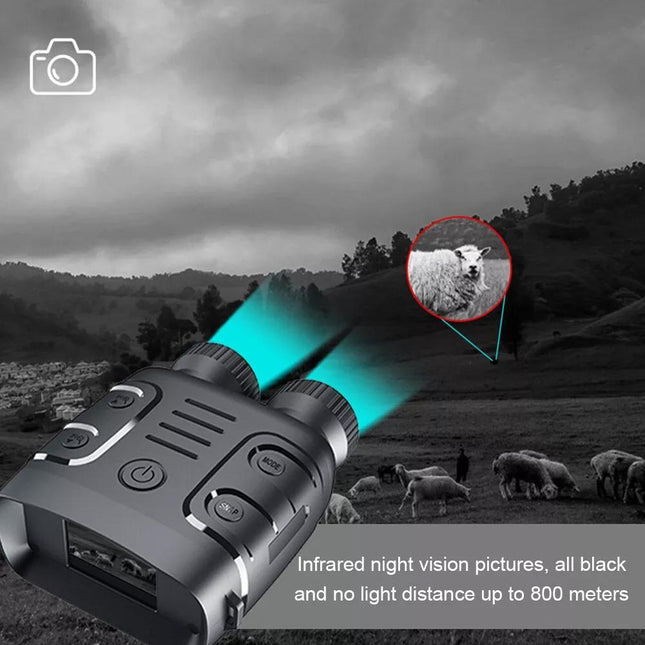 1080P Hd Binocular With Infrared Night Vision 2.4 Screen 5X Zoom