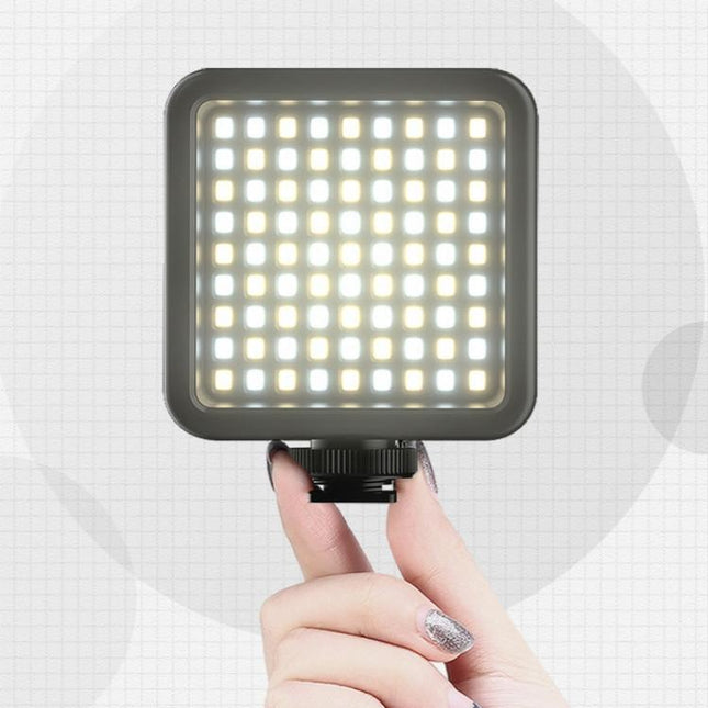 Portable Triple Hot / Cold Shoe Fill Light For Shooting And Recording