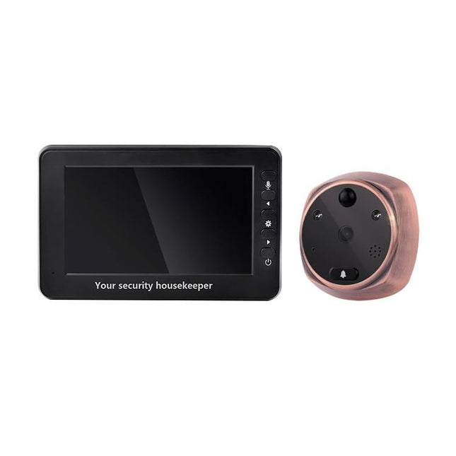 Smart Doorbell With 4.3 Display 3.0Mp Camera Motion Detection Night Vision & Tf Card Support 32Gb Max